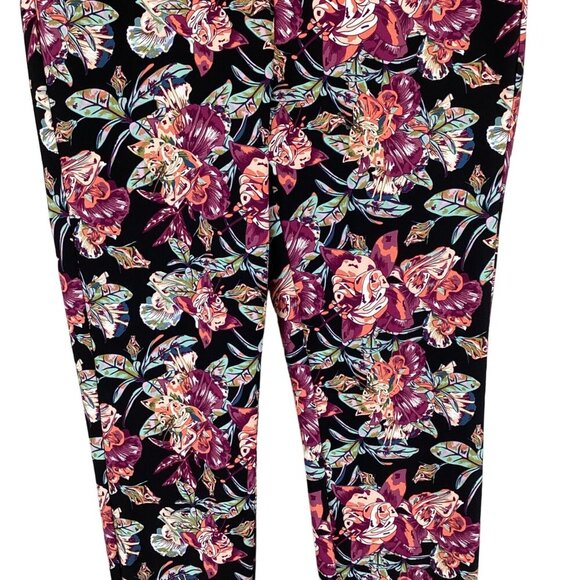 Soft Surroundings Floral Print‎ Stretch Pants High-Rise Size Medium - Picture 5 of 10